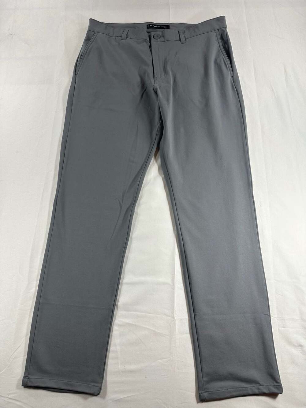 TravisMathew Open To Work Grey Stretch Performance Pant Size 35
